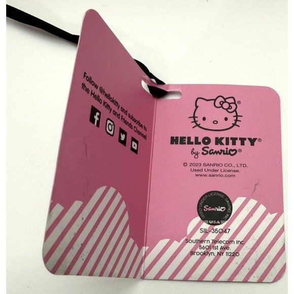 Hello Kitty 11.5" Pink Auto Open & Close Umbrella - Picture 4 of 4